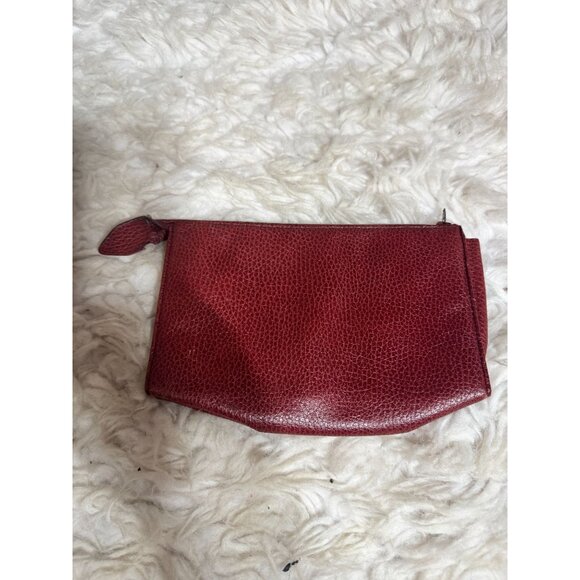 Vintage Mark Cross Small Zippered Leather Pouch Italy-AS IS - Picture 3 of 9